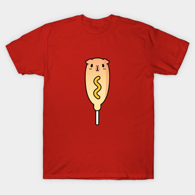 Guinea pig corn dog T-Shirt by Noristudio